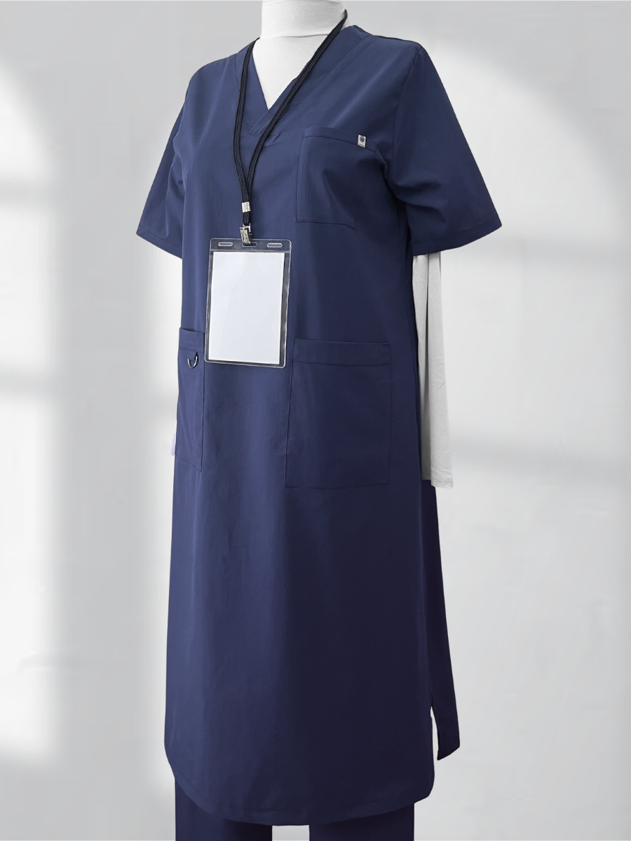 LİNA LACİVERT TEK ÜST SCRUBS