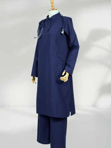 VERA LİKRALI LACİVERT TAKIM SCRUBS