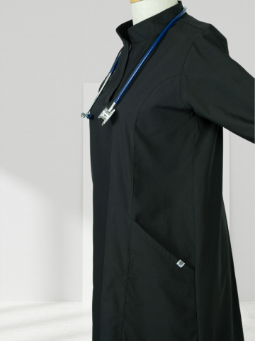 VERA LİKRALI SİYAH TAKIM SCRUBS