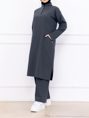 VERA LİKRALI FÜME TAKIM SCRUBS