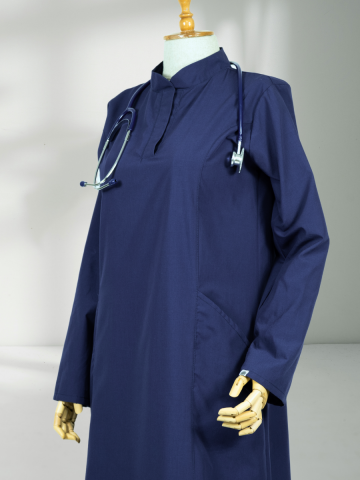 VERA LİKRALI LACİVERT TEK ÜST SCRUBS