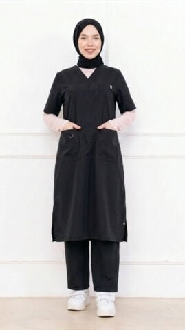 LİNA SİYAH TEK ÜST SCRUBS